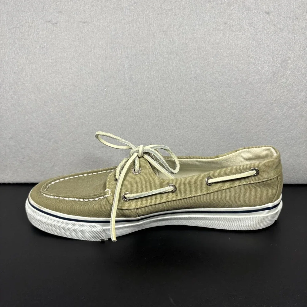 Sperry Top Sider Bahama Boat Shoes KHAKI/OYSTER  0561043 Mens Size 10.5M Loafers